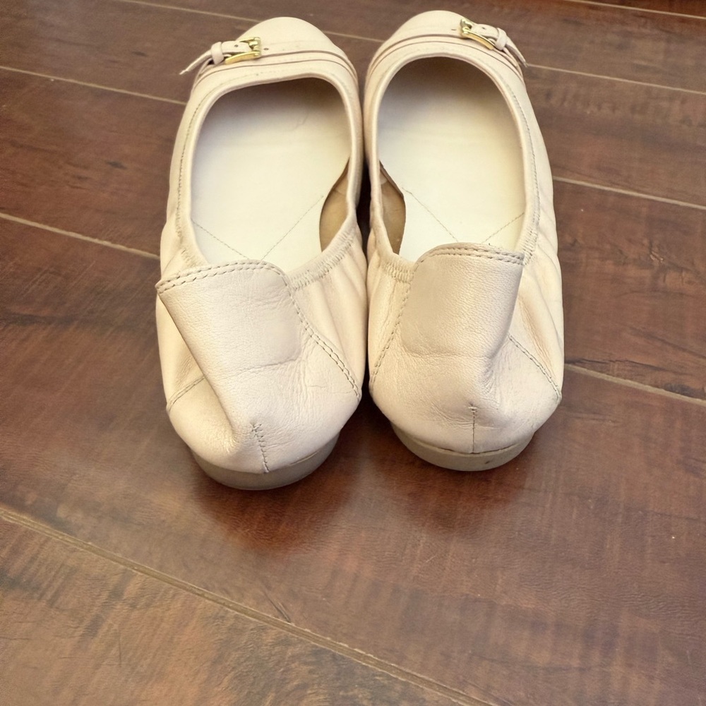 Cole Haan Women's Beige Buckle Flats - Picture 3 of 4